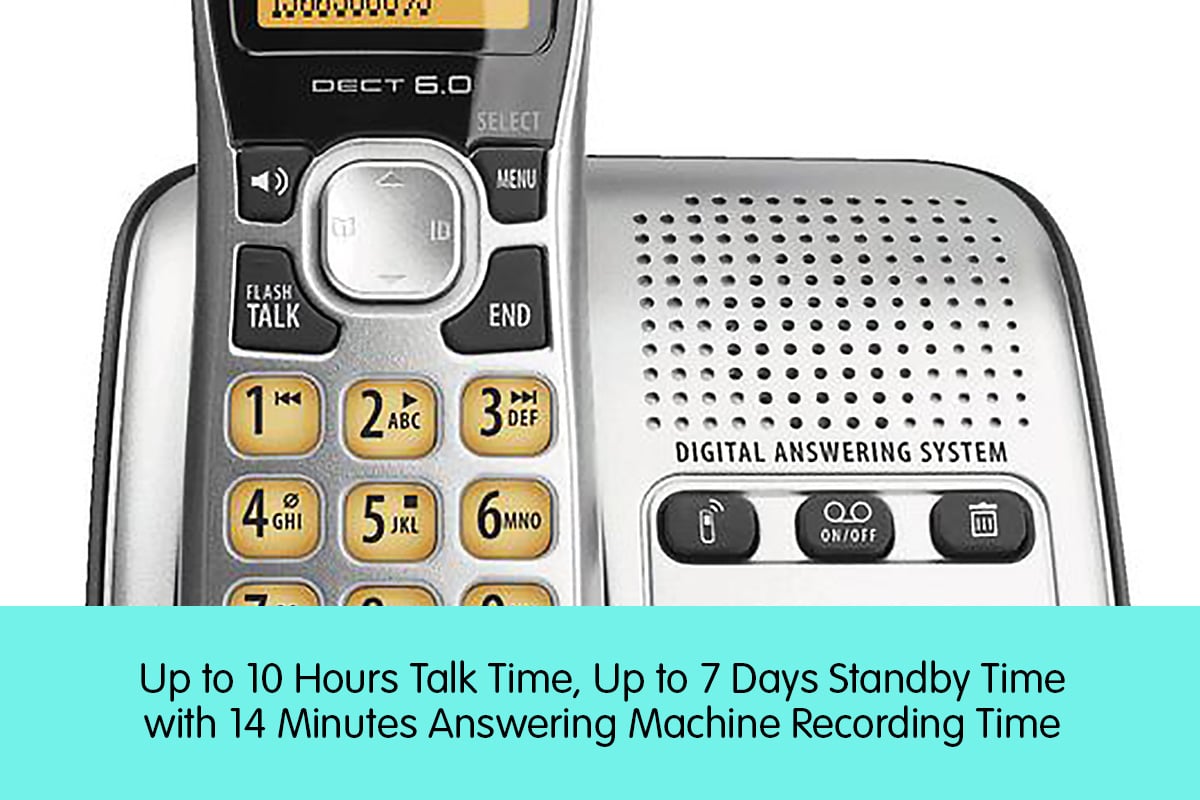 UNIDEN DECT 1735 + 2 TRIPLE HANDSETS CORDLESS PHONE ANSWERING MACHINE