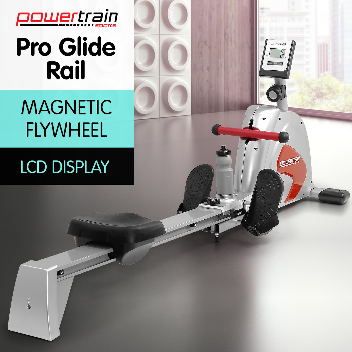 Powertrain Magnetic Flywheel Rowing Machine Home Gym Exercise Fitness Rower - Picture 11 of 11