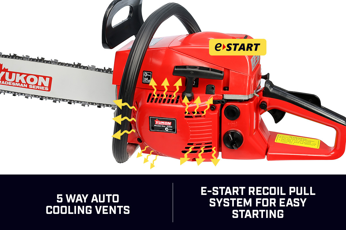 Yukon 52cc 22in Tradesman Series Chainsaw with Case Yukon 52cc 22in Tradesman Series Chainsaw with Case