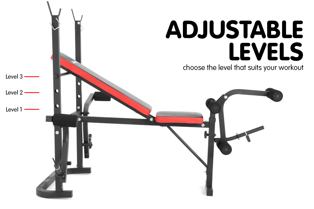 POWERTRAIN MULTISTATION BENCH PRESS BARBELL WEIGHTS HOME GYM EXERCISE