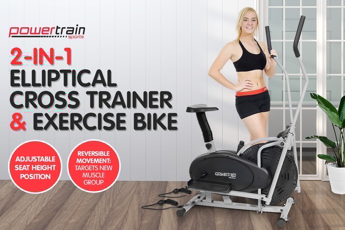 powertrain elliptical cross trainer exercise bike