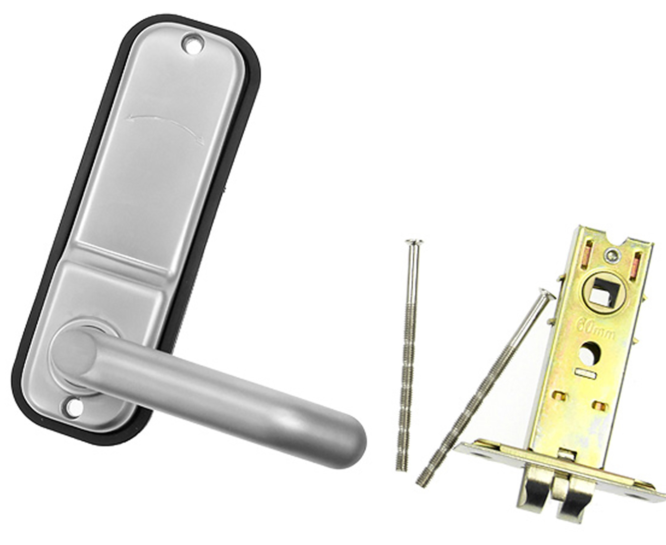 DIGITAL SECURITY DOOR LOCK PUSH BUTTON KEYLESS HANDLES LOCKS ENTRANCE