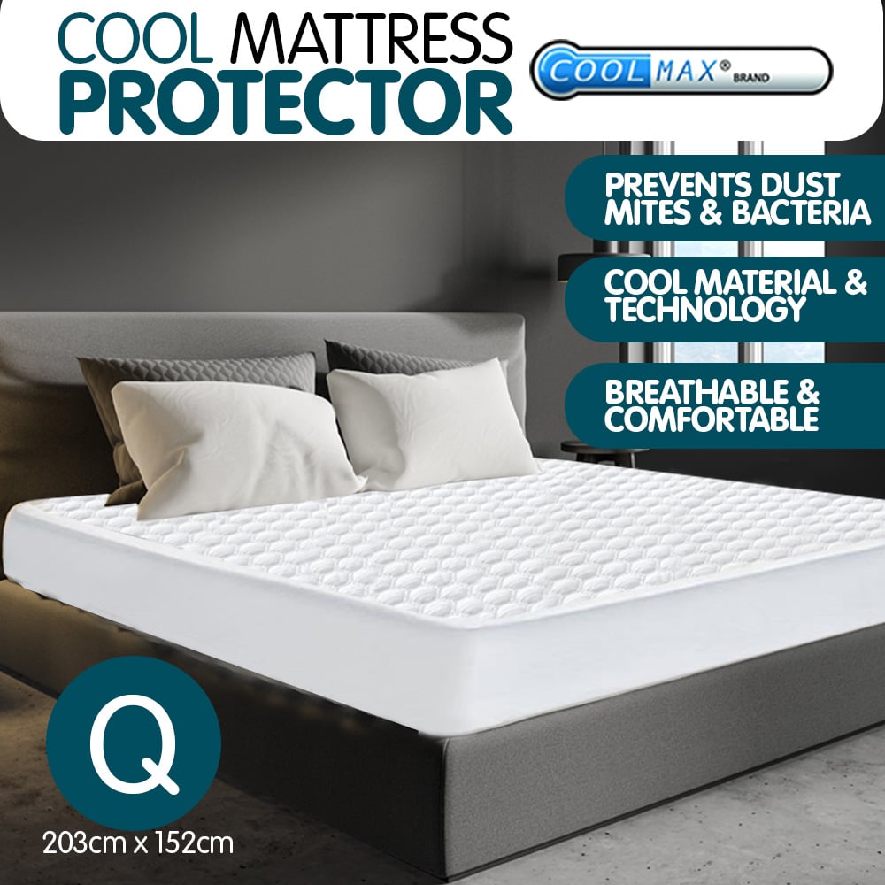 New Luxury Cool Max Comfortable Fully Fitted Bed Mattress Protector - Picture 12 of 13