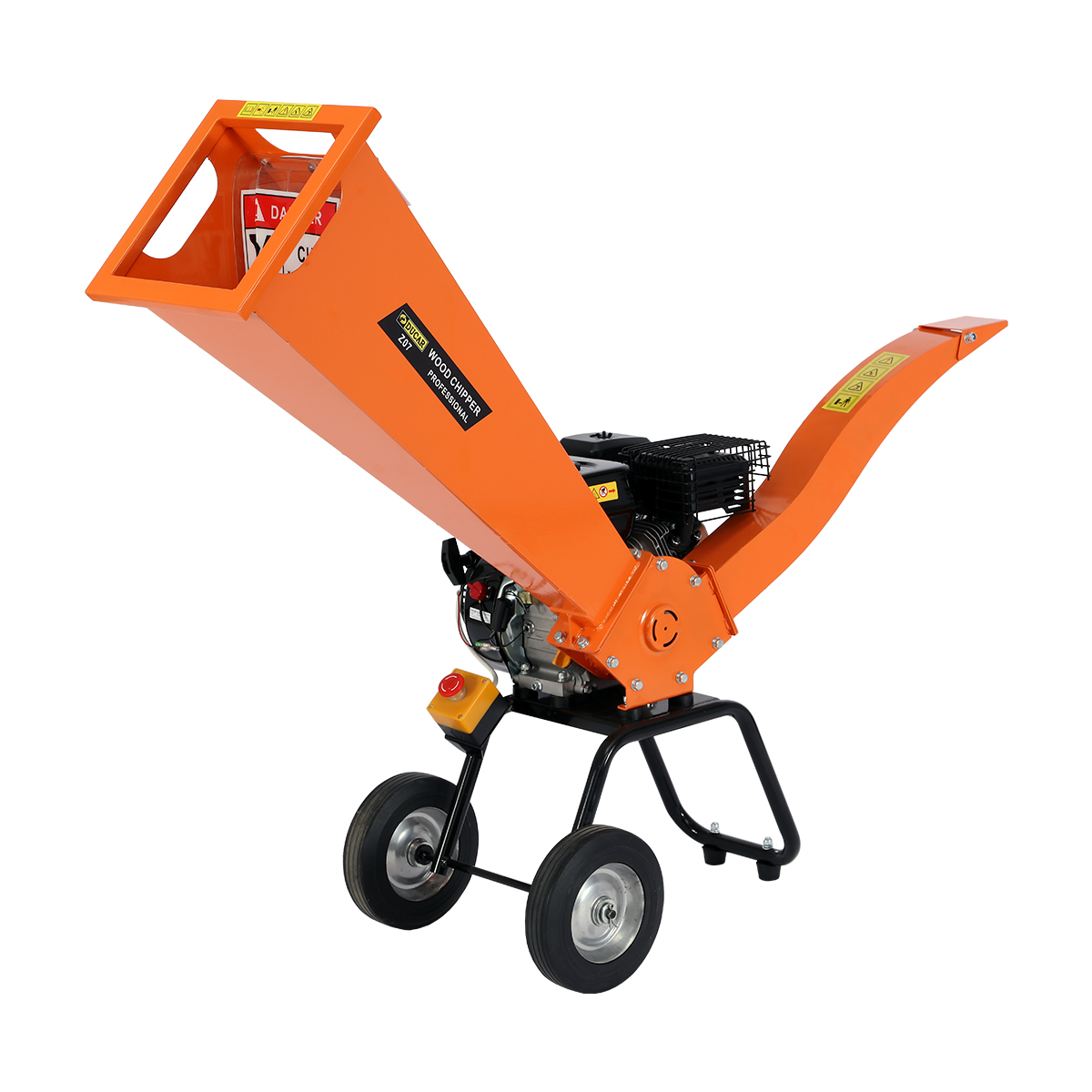 Ducar 7HP Wood Chipper Shredder Mulcher Grinder Petrol Orange Ducar 7HP Wood Chipper Shredder Mulcher Grinder Petrol Orange