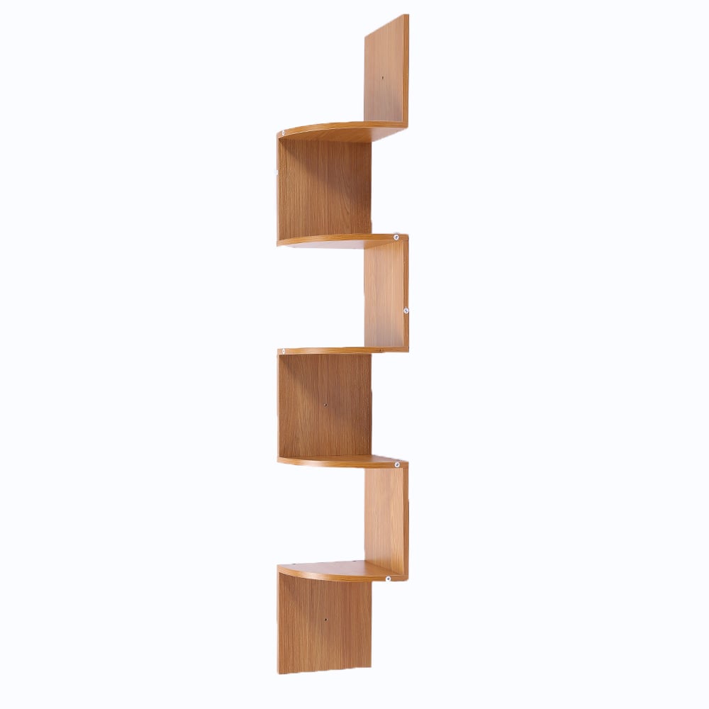 Sarantino Corner Wall Shelf Display Shelves Book Storage Rack Floating Mounted - Picture 8 of 10