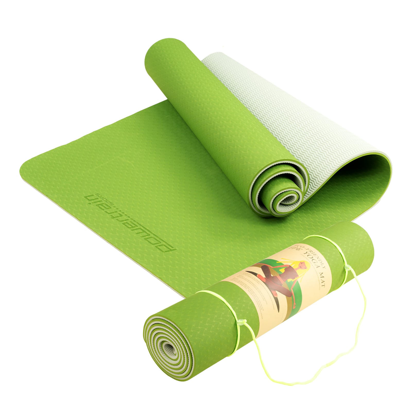 TPE Yoga Exercise Mat Eco Friendly Home Gym Pilates Floor Fitness 8mm