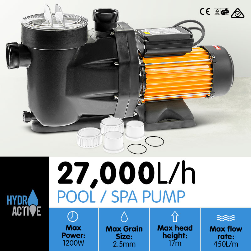 HydroActive Swimming Pool Water Pump - 1200W HydroActive Swimming Pool Water Pump - 1200W