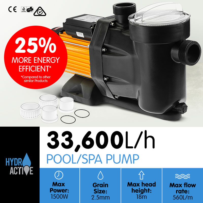 HydroActive Swimming Pool Water Pump - 1500W HydroActive Swimming Pool Water Pump - 1500W