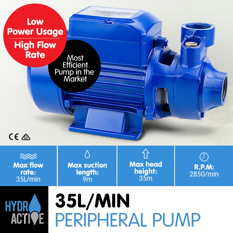 HydroActive 370W Clean Water Pump - Blue