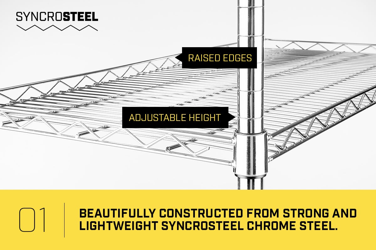 Wire Shelf 600 x 450 - 1.8m high